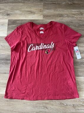 NWT CSA NFL Arizona Cardinals Women’s Graphic T-Shirt Red Size 2XL